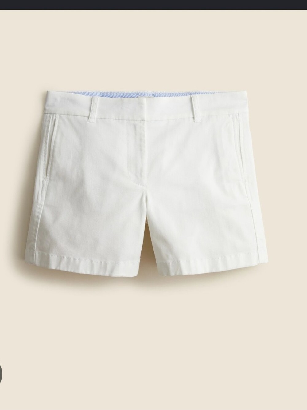J. Crew White Cotton Shorts Size 14